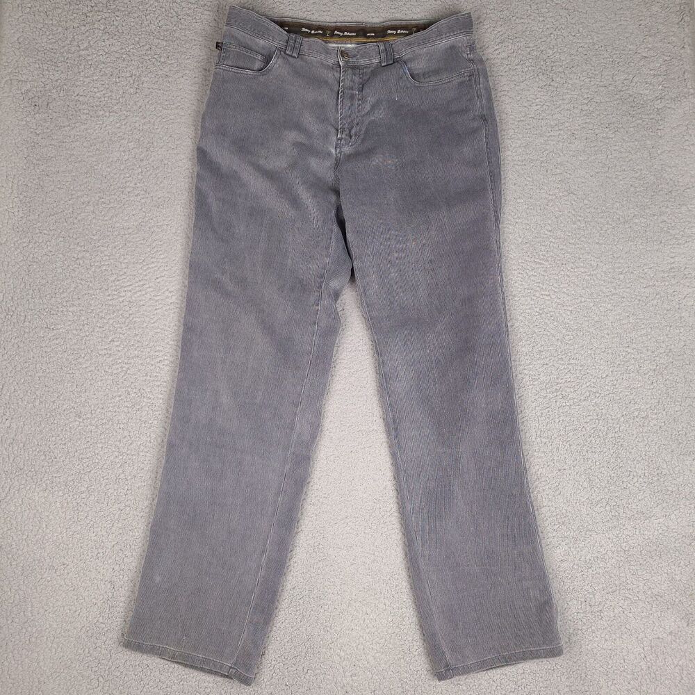 Tommy Bahama Pants Mens 35x33 Gray‎ Striped Silk Blend